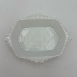 Vintage Milk Glass Soap Dish/Jewelry Dish